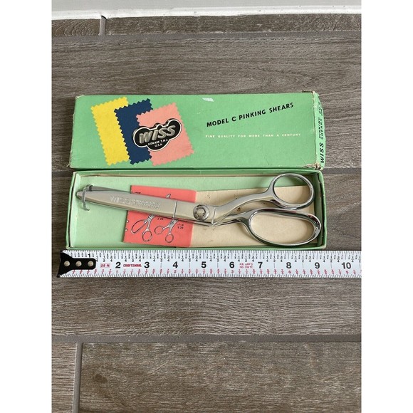 WISS Office Vintage Wiss Pinking Shears Model C In Original Box